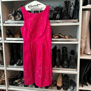 Anthropologie eyelet midi dress